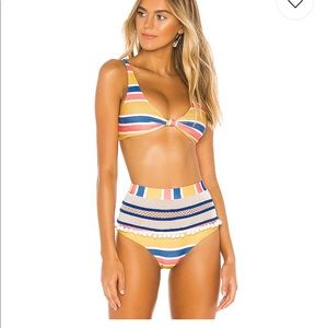 Tularosa high waist stripe swimsuit